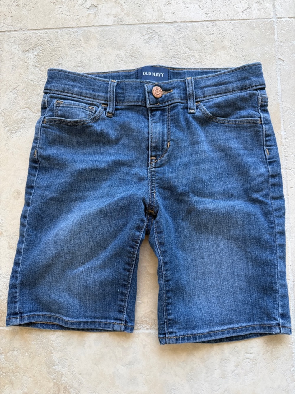 Old Navy Dark Blue Denim Bermuda Shorts